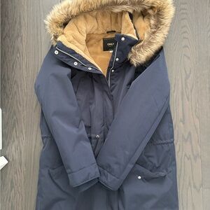 Only Tan Faux Fur Jacket - brand new